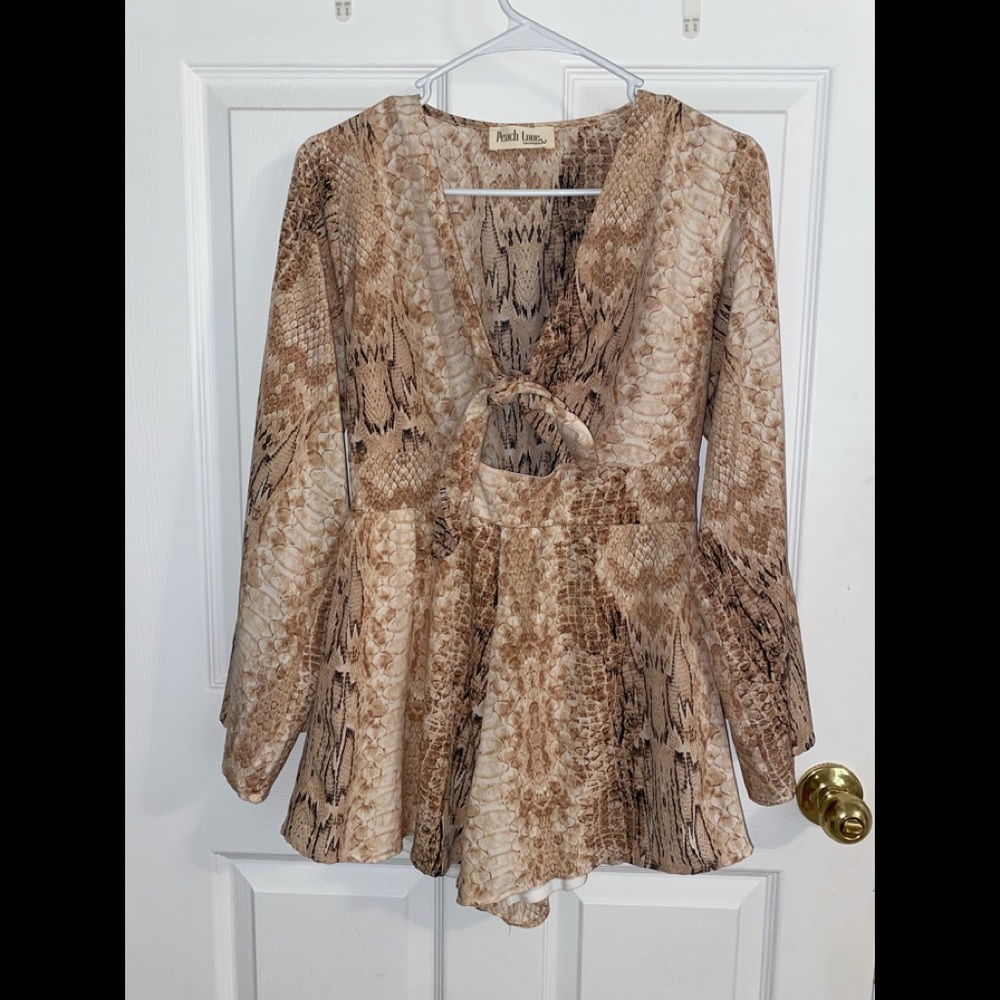 Snake Skin Romper. Size Small
